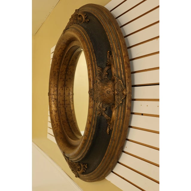 Round Beveled Glass Italian Style Mirror For Sale - Image 4 of 8