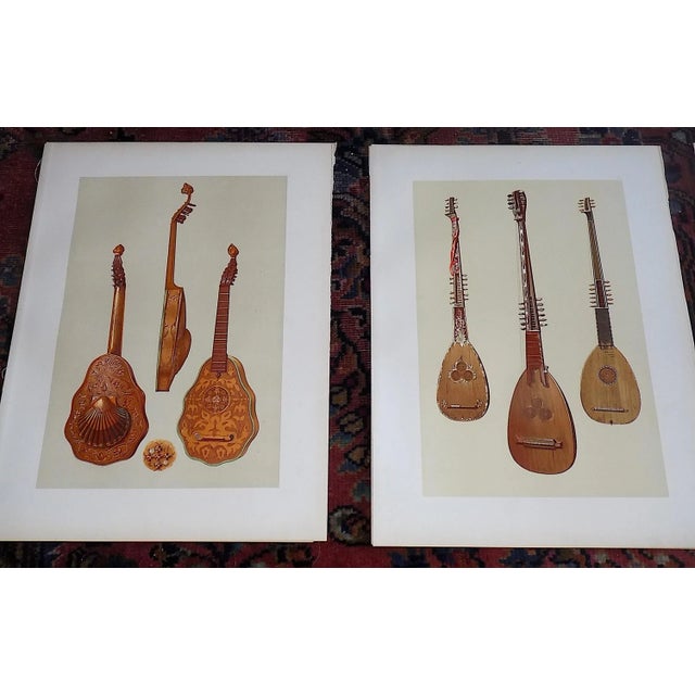 Antique 19th C. Ltd. Ed. Lithographs of Important Antique Musical Instruments - Set of 9 For Sale In Cincinnati - Image 6 of 18