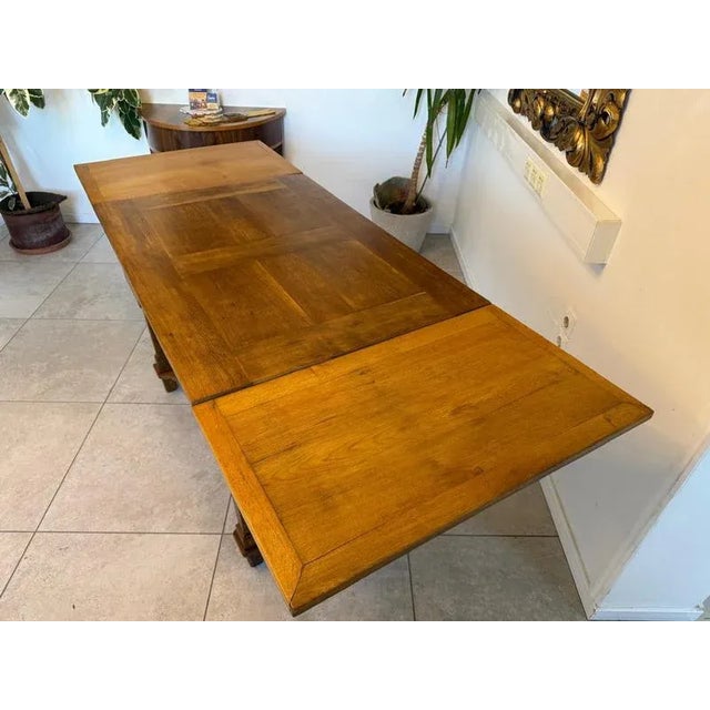 Antique Biedermeier Extendable Table, 1830 For Sale - Image 5 of 15