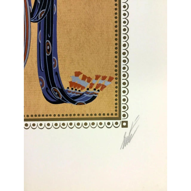 For your consideration is a gorgeous, unframed, hand signed lithograph by artist Erte, father of the Art Deco movement....