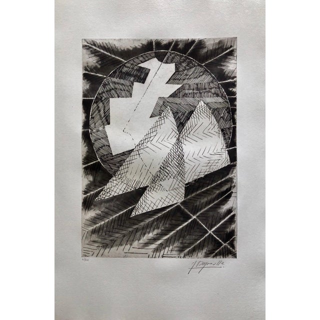 Original etching, aquaforte, aquatint engraving. Hand pencil signed and numbered. Published by Editions Denise René,...