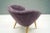 Purple Mid-Century French Purple Cocktail Chair, 1950s For Sale - Image 8 of 11