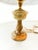 Gold Onyx Table Lamp with Fabric Lampshade For Sale - Image 8 of 18