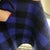 Ralph Lauren Late 20th Century Polo Ralph Lauren Navy Blue Plaid 100% Wool Scarf For Sale - Image 4 of 8