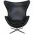 Egg Chair in Black Aura Leather by Arne Jacobsen, 2016 For Sale - Image 18 of 18