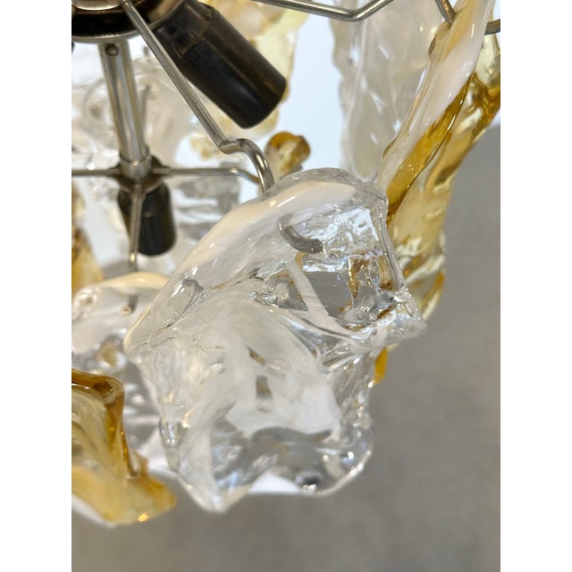 Murano Glass Chandeliers, 1970s, Set of 2 For Sale - Image 10 of 18