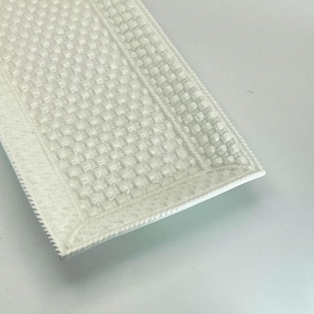 Vintage Tiffany & Co. "Tiffany Weave" Large Sandwich Platter For Sale - Image 10 of 16