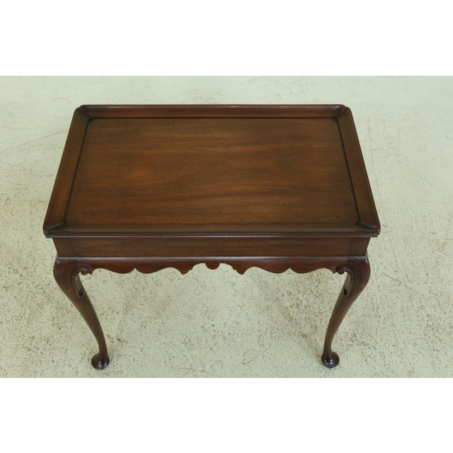 Henkel Harris Queen Anne Mahogany Tea Table Chairish