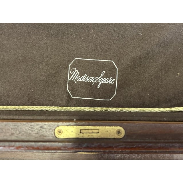 Late 20th Century Madison Park Banded Top Mahogany Sideboard For Sale - Image 11 of 11