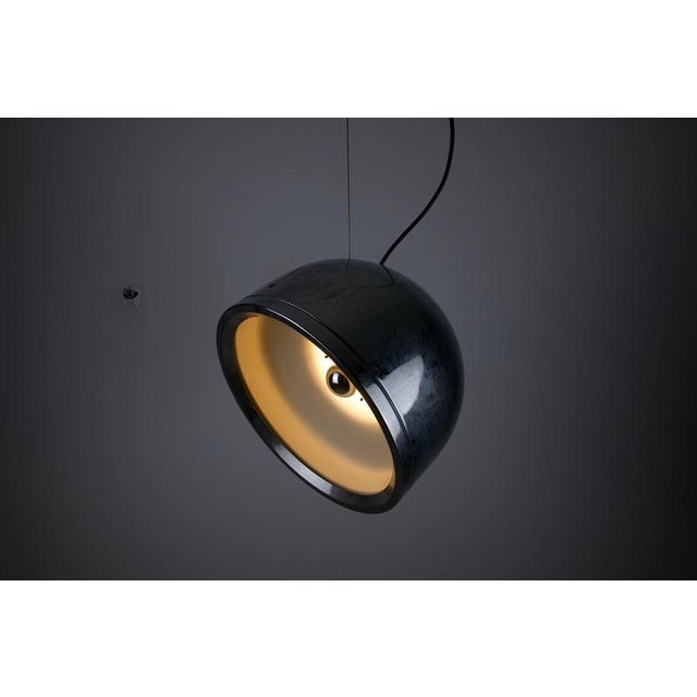 Chrome Pendant Lamp in the Style of Artemide, Italy, 1970s For Sale - Image 10 of 13
