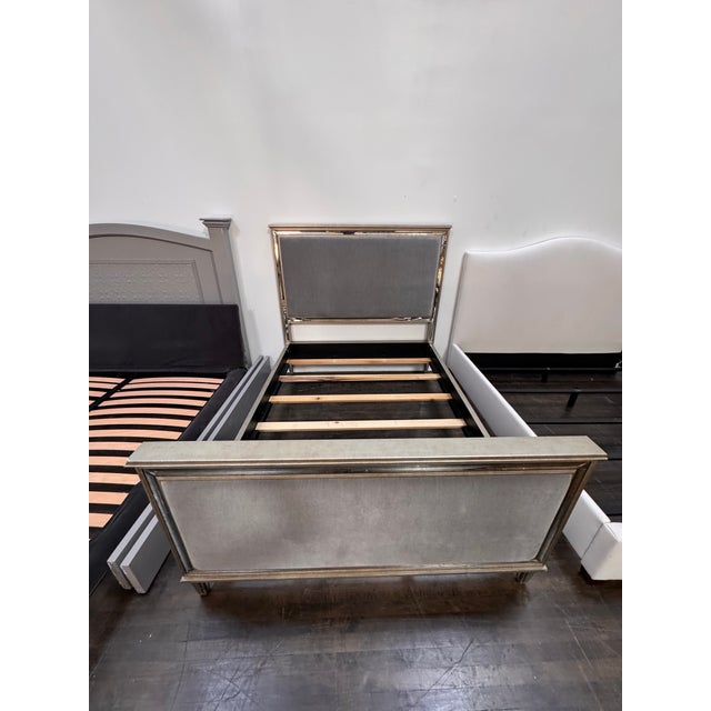 Queen Size Restoration Hardware 1930s French Mirrored Bed Frame For Sale In San Francisco - Image 6 of 12