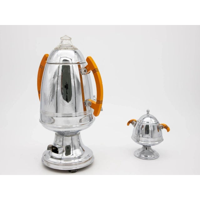 Art Deco Percolator and Sugar Bowl For Sale - Image 4 of 12