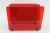 Red Vintage 1970's Italian Red Lucite and Chrome Two Part Magazine or Book Stand For Sale - Image 8 of 12