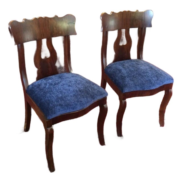 Antique Chairs, Empire Period, the Pair For Sale