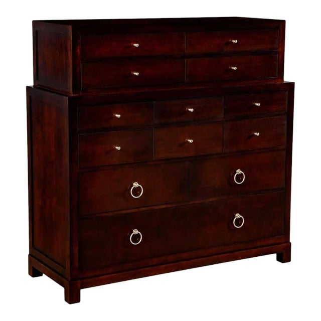 1990s Baker Milling Road Chest on Chest Dresser For Sale
