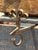 Black Rare Late 17th / Early 18th Century Forged Iron Oil Lamp Hook With Bird Motif For Sale - Image 8 of 8