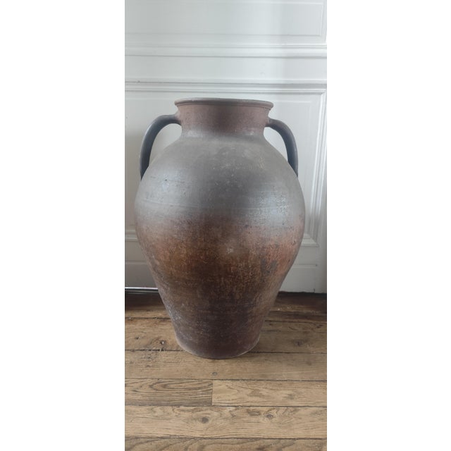 Ceramic Large Rustic French Stoneware Jar, Normandy, Early 20th Century For Sale - Image 7 of 7