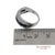 18k 750 Solid White Gold Natural Diamond and Natural Sapphire Band Ring, Size 7 For Sale - Image 10 of 11