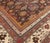 Textile Vintage Indian Agra Brown, Red, Blue, Ivory Handmade Wool Carpet For Sale - Image 7 of 9