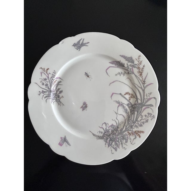 Porcelain Plates and Platter by Ch Pillivuyt & Cie, 1890s, Set of 8 For Sale - Image 10 of 17
