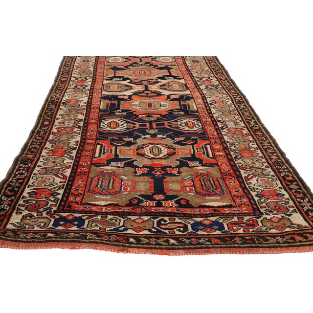Late 19th Century Persian Malayer Rug, 03'03 X 16'04 For Sale - Image 9 of 10
