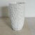 Vintage White Ceramic Italian Majolica Vase with Textured Floral Relief Measures approx: 10H x 5D Please visit my other...