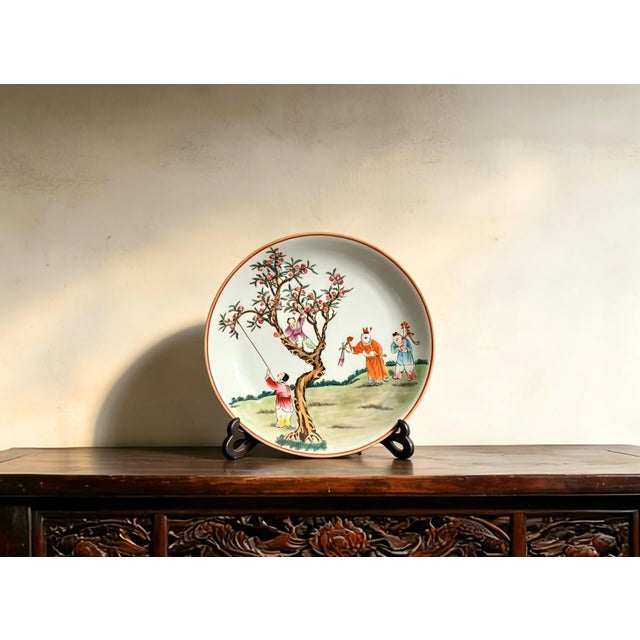 W-21cm,H-4.5cm Experience the beauty and elegance of Chinese history with our Chinese Vintage Porcelain Handcrafted with...