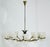 Mid-Century Modern Brass & Murano Glass 12-Arm Chandelier by Stilnovo, Italy 1970's For Sale - Image 3 of 12