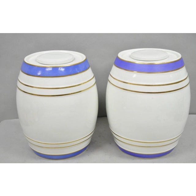 Antique Loftus London English Victorian Porcelain Spirits Whisky Barrels - Pair For Sale - Image 14 of 18