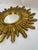 1970s Mid Century Modern Italian Florentine 20" Gilded Sunburst Wall Mirror For Sale - Image 6 of 18