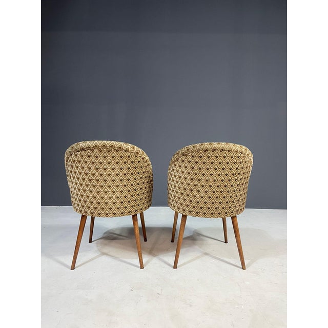 Armchairs in the style of Antonín Šuman, Czechoslovakia, 1960s, Set of 2 For Sale - Image 4 of 10