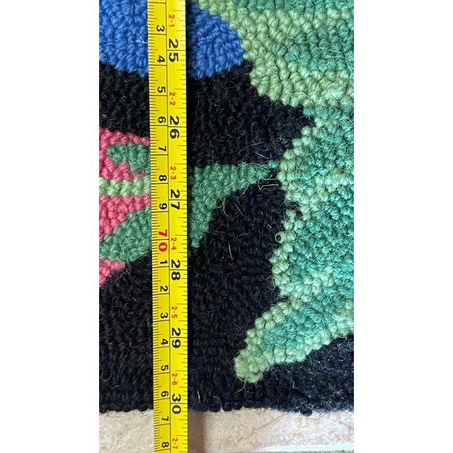 Hand Hooked Wool Under the Sea Rug For Sale In Dallas - Image 6 of 8