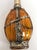 Islamic Moorish Glass Perfume Bottle Sprinkler with Embossed Metal Overlay For Sale - Image 3 of 9