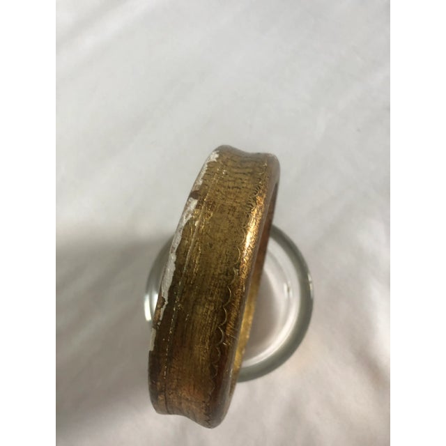 Florentine 1970s Florentine Coaster With Glass Liner For Sale - Image 4 of 8