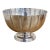 Vintage Silver Toned Scalloped Rim Pedestal Bowl For Sale