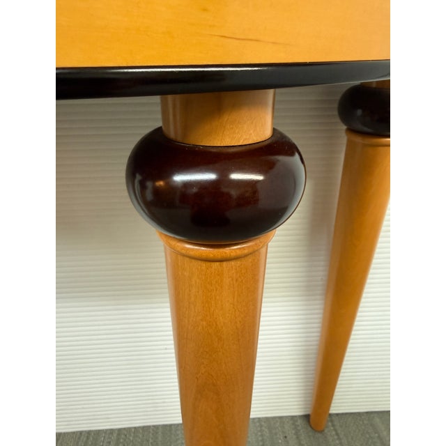 Bombay Company Art Deco Demilune Console Table For Sale - Image 9 of 12
