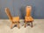 Vintage Oak Brutalist Chairs, 1970s, Set of 4 For Sale - Image 4 of 12