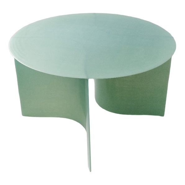 New Wave Round Dark Green Dining Table by Lukas Cober Chairish