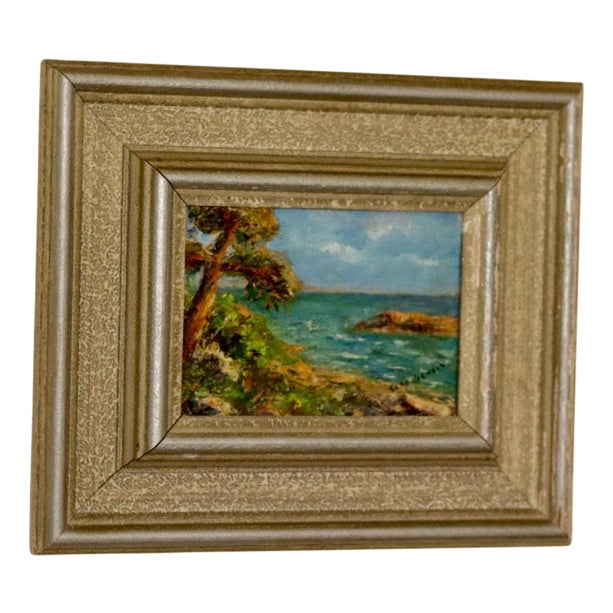 Acke Hermann, Sea View, 1960s, Oil, Framed For Sale