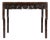 Small Chinese Hardwood Table With Hand Carved Apron. For Sale