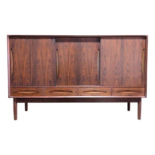 1950s S. Trane and Son Odense Rosewood Credenza, Atrributed For Sale