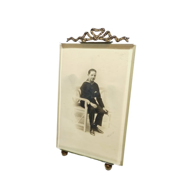 Bronze and Glass Rococo Frame, France, 1890s For Sale - Image 9 of 11