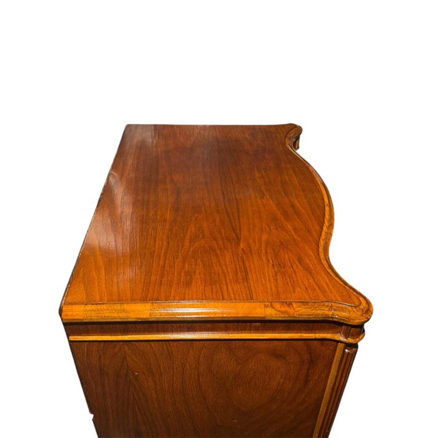 Brown Vintage Art Deco Burled Wood Cabinet With Inlay Detail, 1920s-1930s For Sale - Image 8 of 18