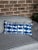 Textile Blue Diamond Lumbar Pillow For Sale - Image 7 of 8