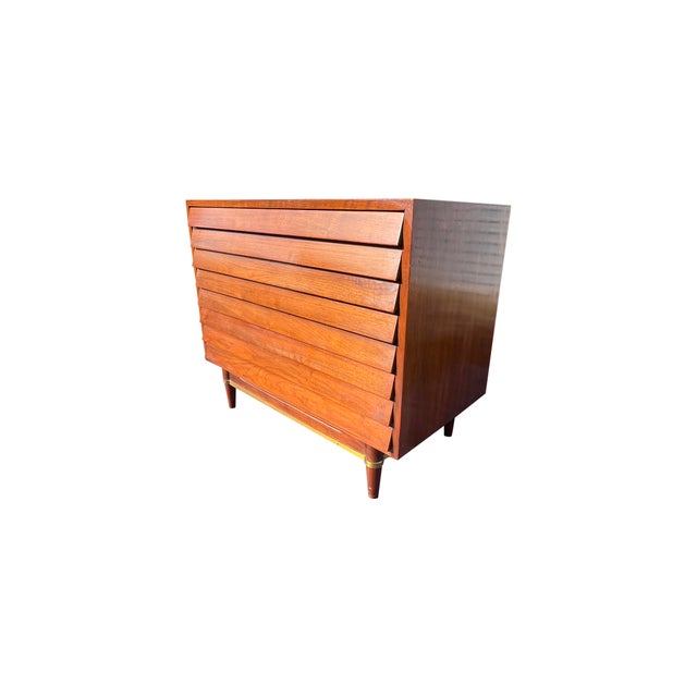 Vintage Mid Century Modern Dresser by Merton Gershun for American of Martinsville For Sale - Image 10 of 12