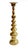 An impressive large-scale Japanese Buddhist brass altar candlestick, or shokudai, dating to the mid-20th century. At 22...