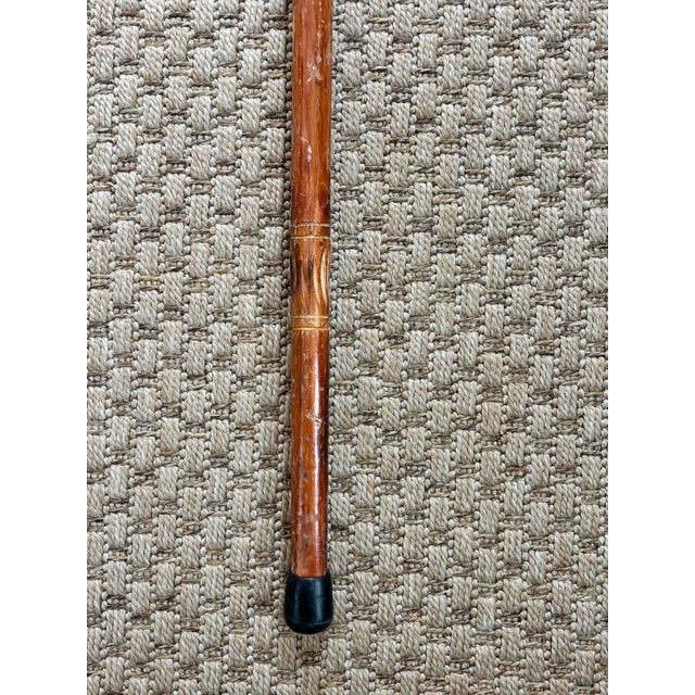 Mid 20th Century Rustic Estate Wood Bamboo Walking Canes - Set of 5 For Sale - Image 12 of 17