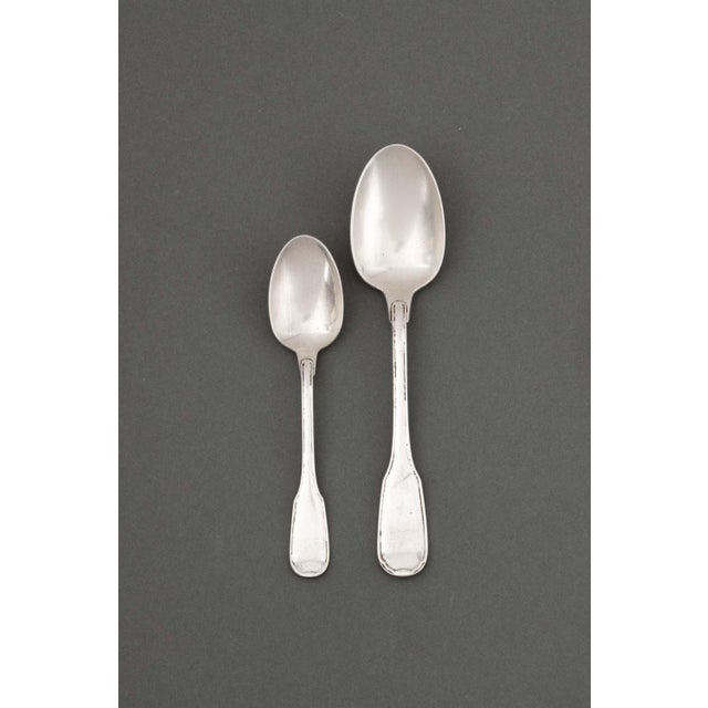 Late 20th Century Christofle Silver Plate Flatware Service, 32 Pcs. For Sale - Image 5 of 14