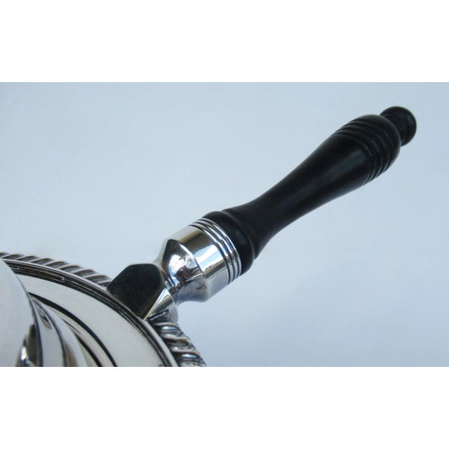 C.1970's Sheffield Silversmith Co. Silver Plated, Clawfoot Platform Lidded Serving Dish With Handle & Warmer For Sale - Image 9 of 13