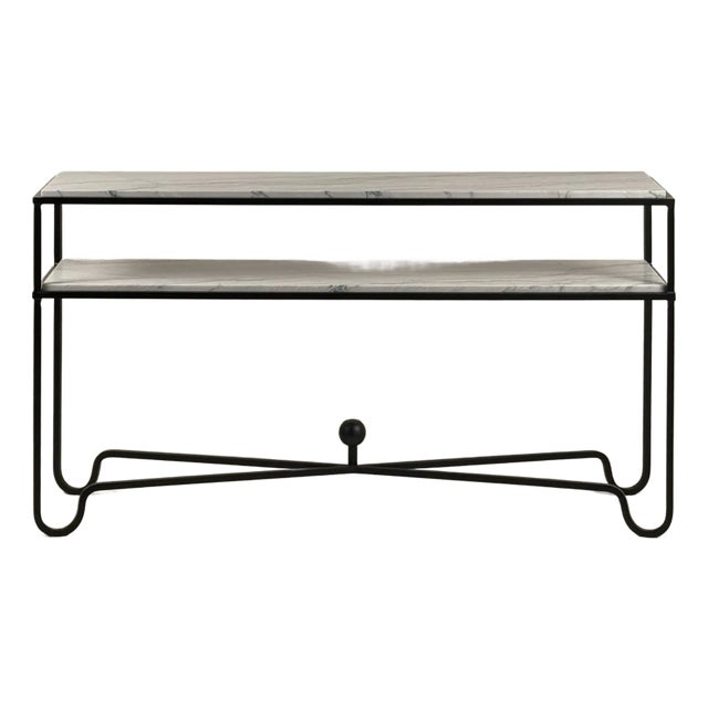 Large Two-Tier 'Entretoise' Console by Design Frères For Sale